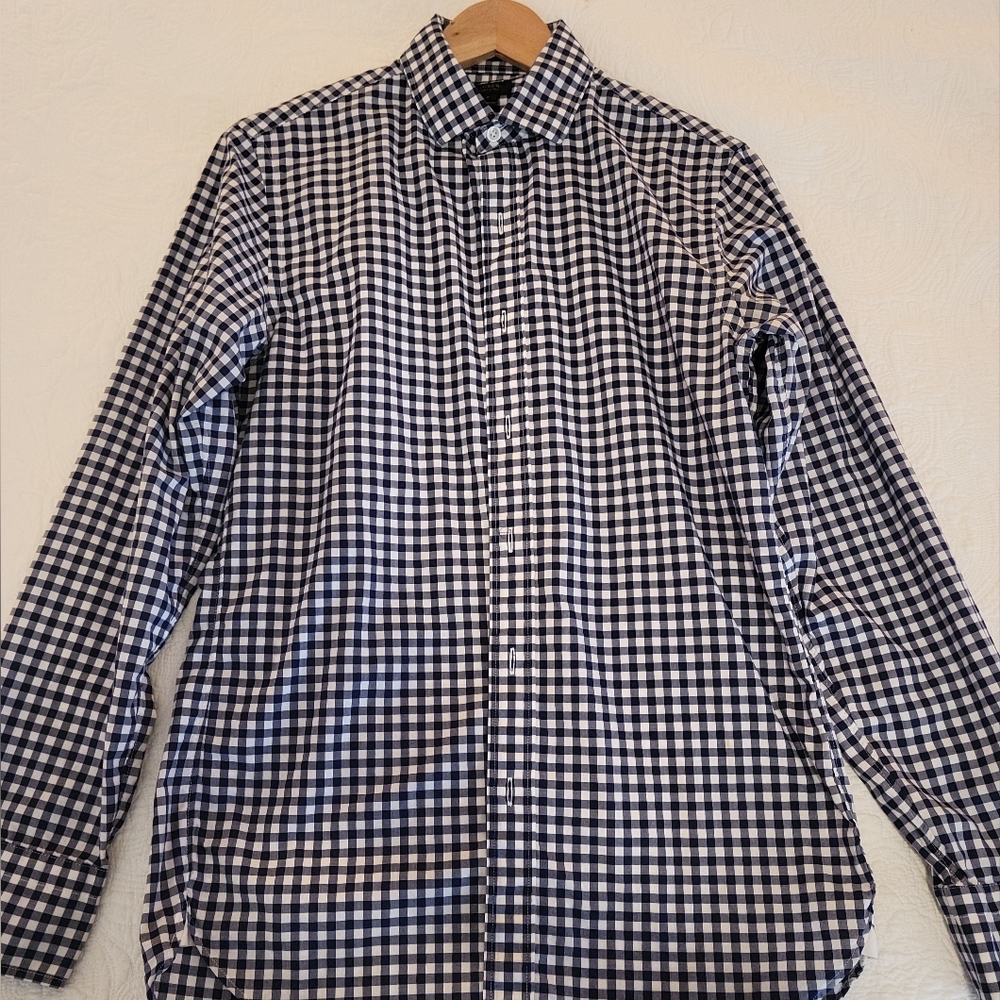 J. Crew Gingham 120s shirt - Size Small